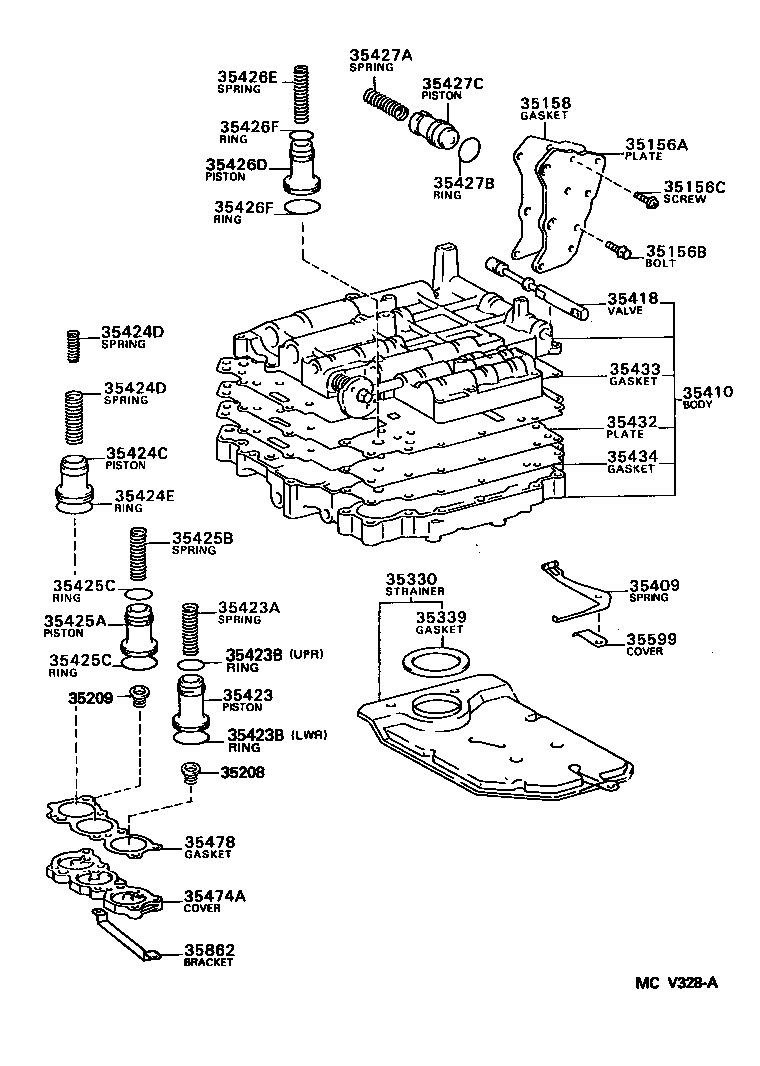  RAV4 |  VALVE BODY OIL STRAINER ATM