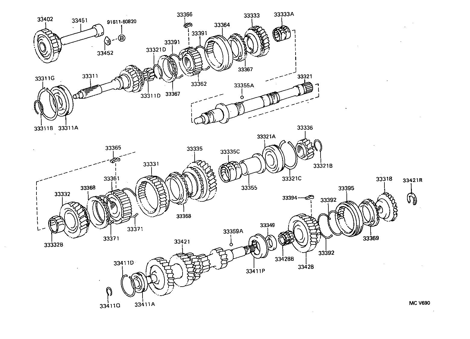  HIACE HIACE S B V |  TRANSMISSION GEAR MTM