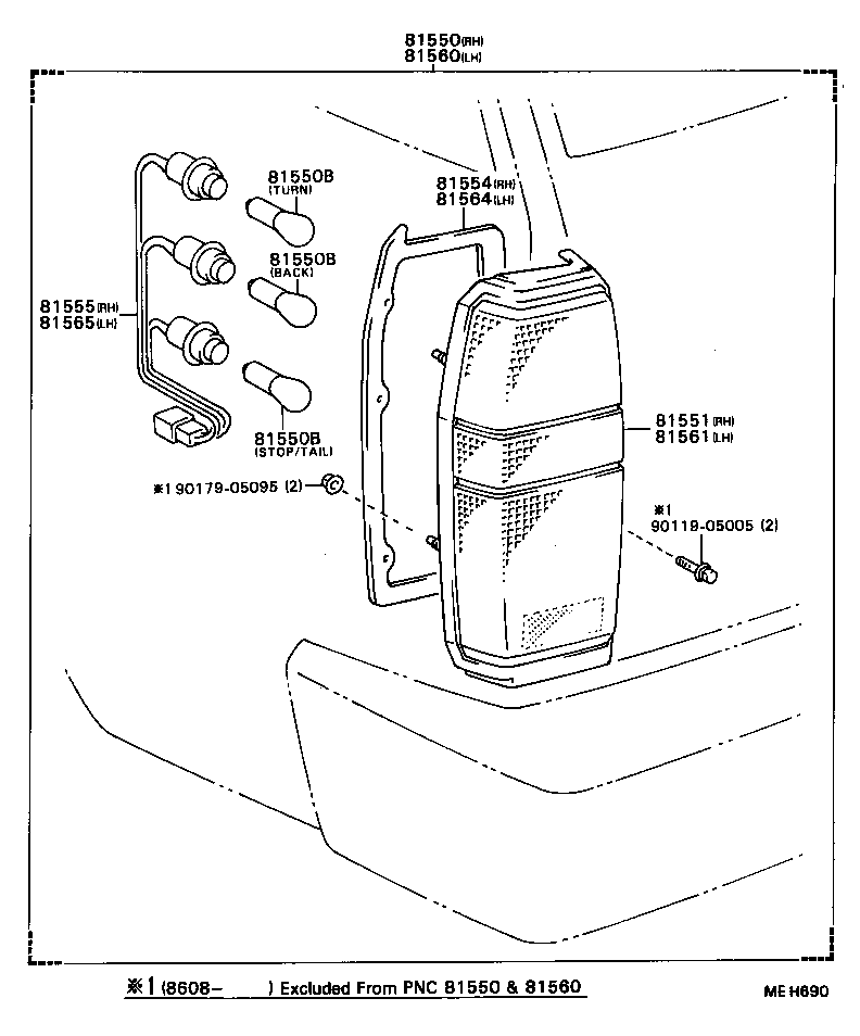  CRESSIDA |  REAR COMBINATION LAMP