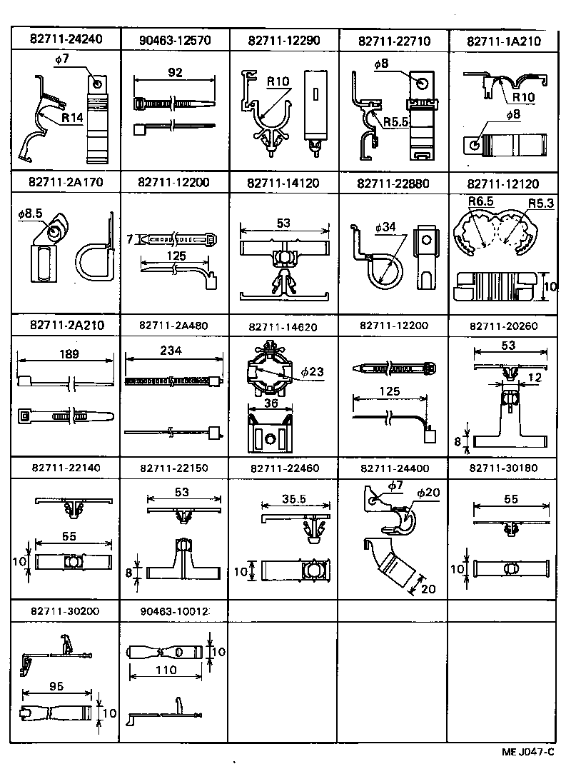  CRESSIDA |  WIRING CLAMP