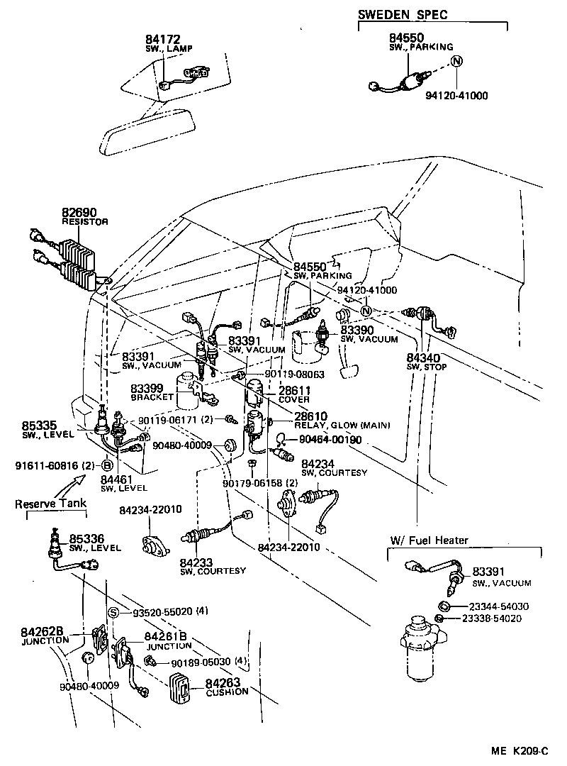  HIACE VAN COMUTER |  SWITCH RELAY COMPUTER