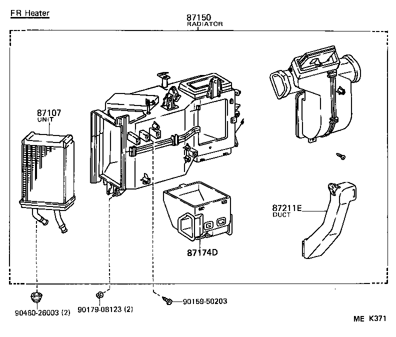  HIACE VAN COMUTER |  HEATING AIR CONDITIONING HEATER UNIT BLOWER