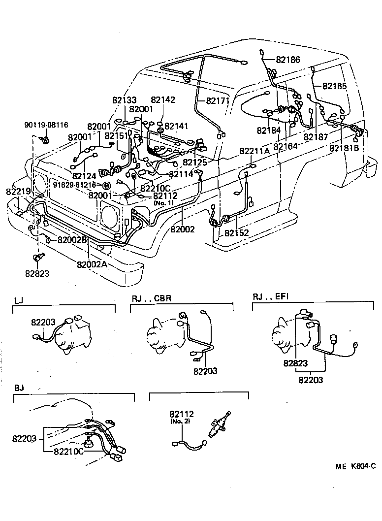  LAND CRUISER 70 |  WIRING CLAMP