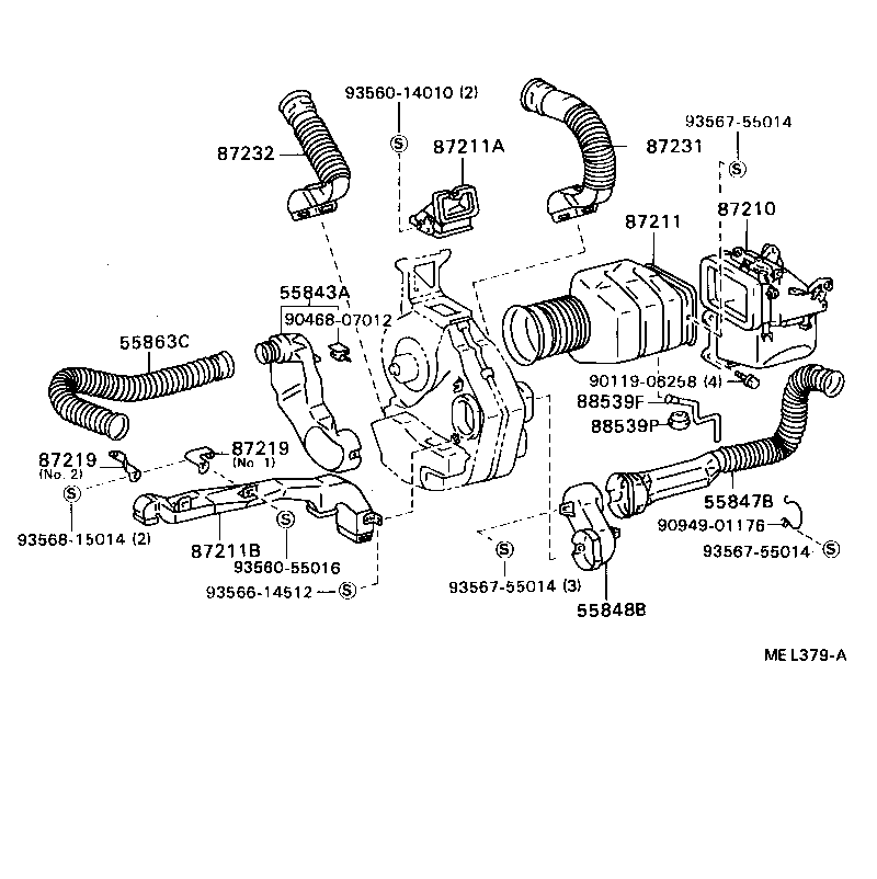  DYNA200 |  HEATING AIR CONDITIONING CONTROL AIR DUCT