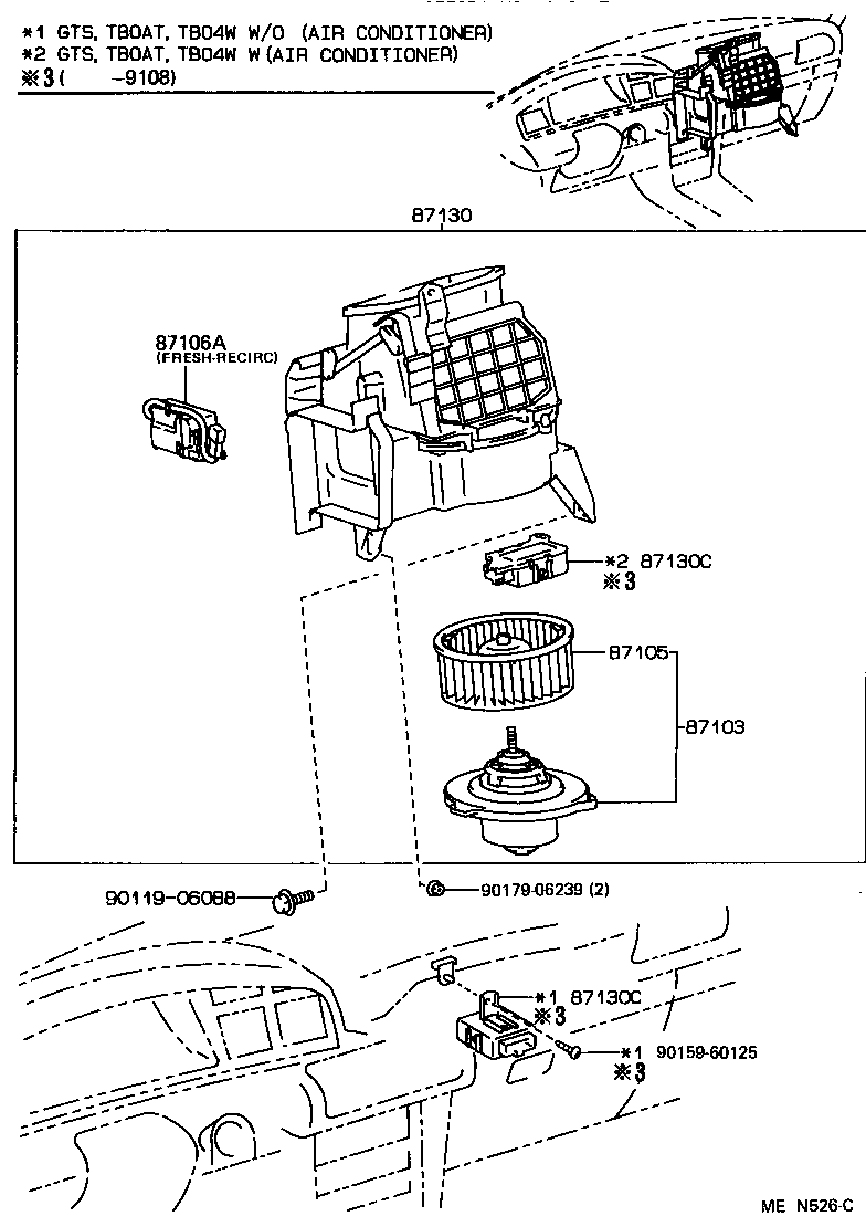  CELICA |  HEATING AIR CONDITIONING HEATER UNIT BLOWER