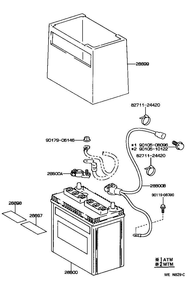  CELICA |  BATTERY BATTERY CABLE