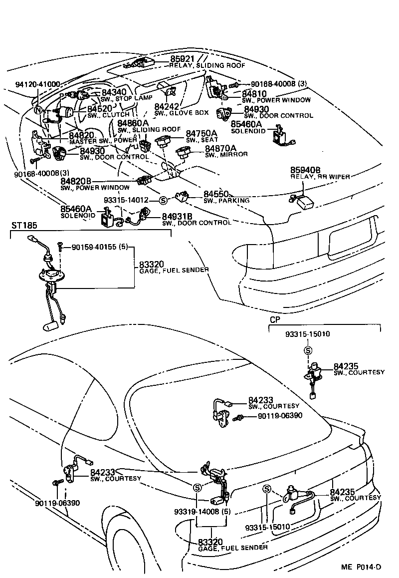  CELICA |  SWITCH RELAY COMPUTER