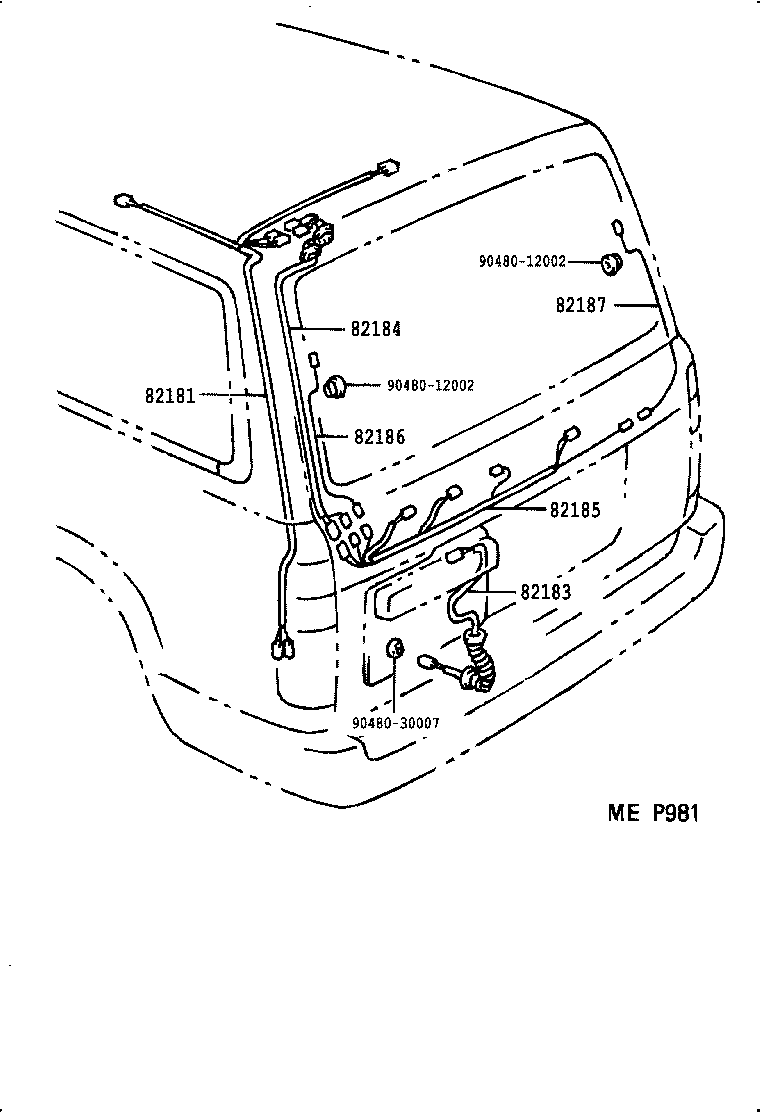  LAND CRUISER 80 |  WIRING CLAMP