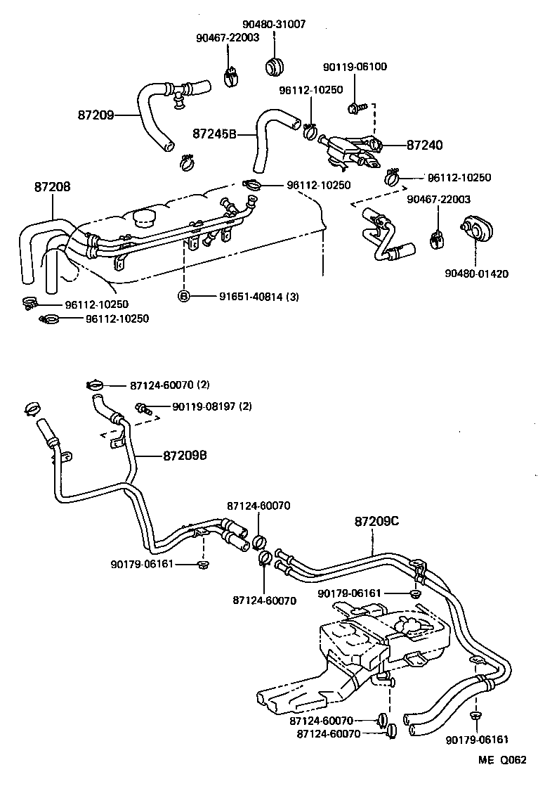  LAND CRUISER 80 |  HEATING AIR CONDITIONING WATER PIPING