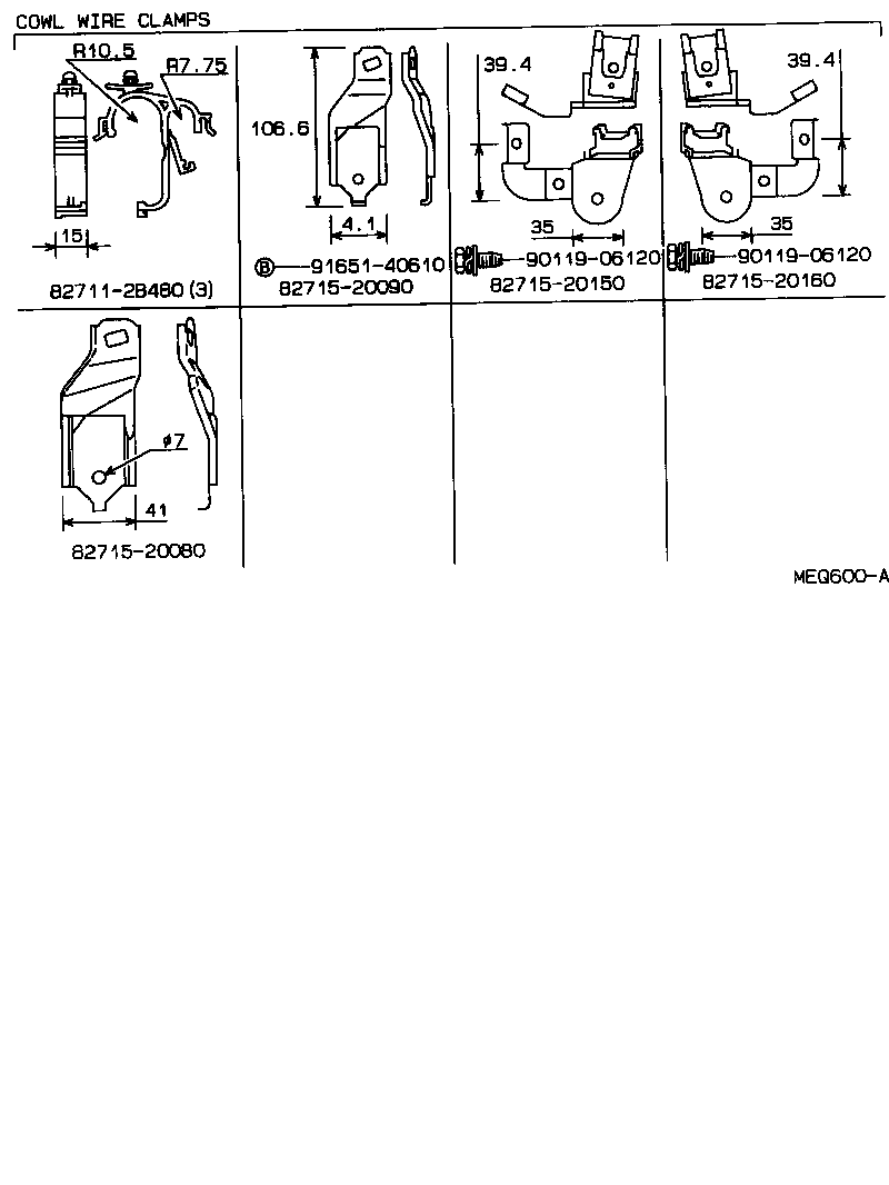  CELICA |  WIRING CLAMP