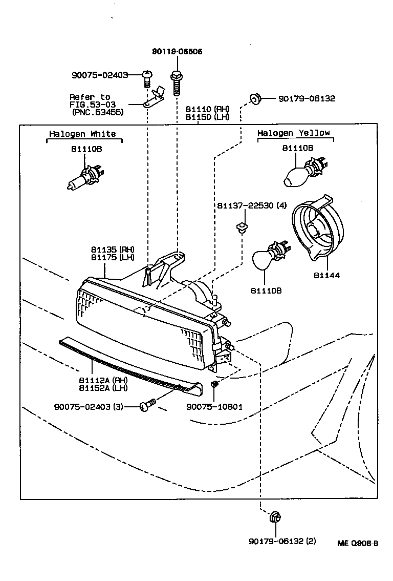  COROLLA WAGON |  HEADLAMP