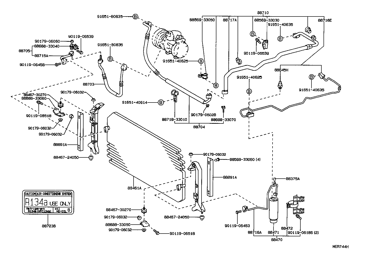  CAMRY WG |  HEATING AIR CONDITIONING COOLER PIPING