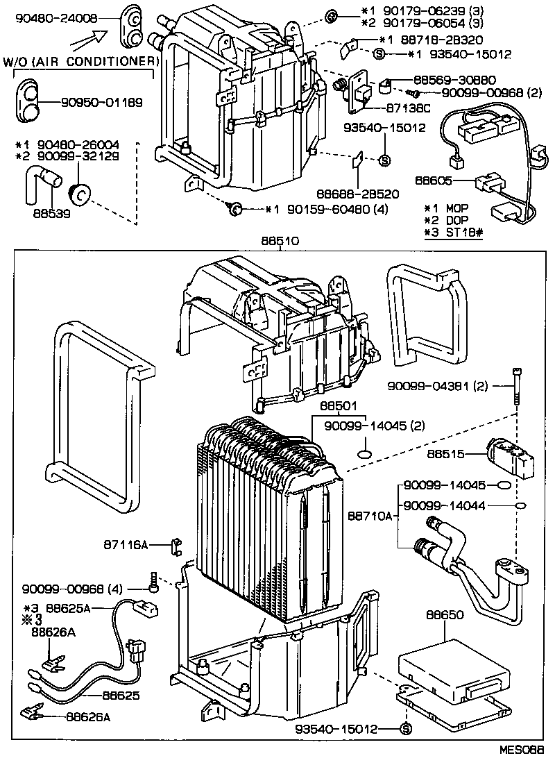  CELICA |  HEATING AIR CONDITIONING COOLER UNIT