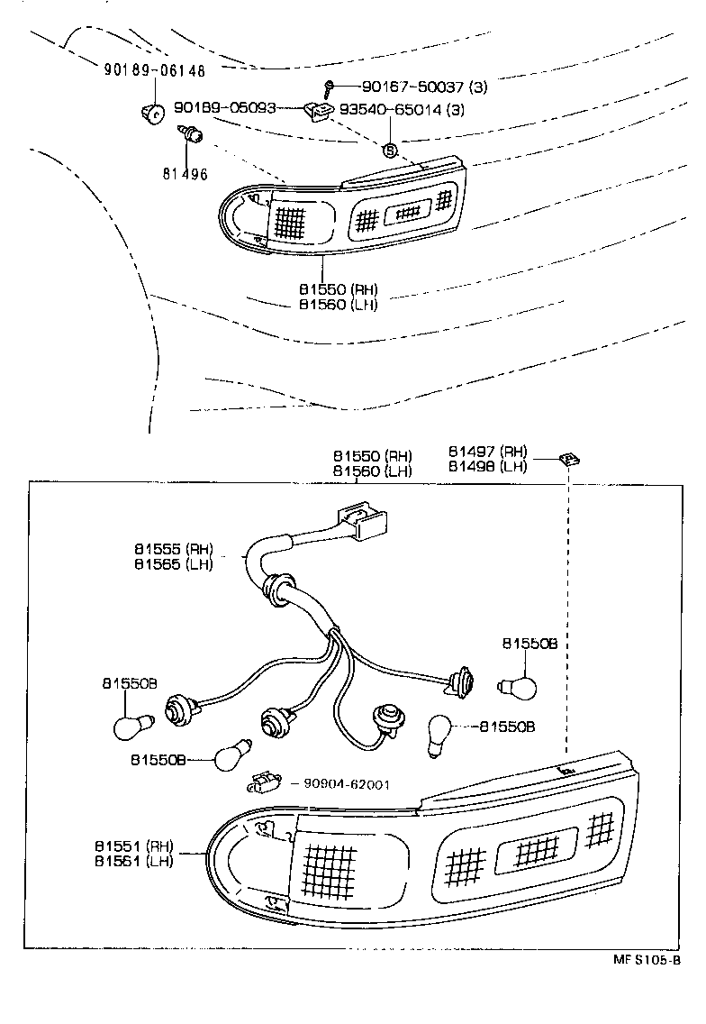  CELICA |  REAR COMBINATION LAMP