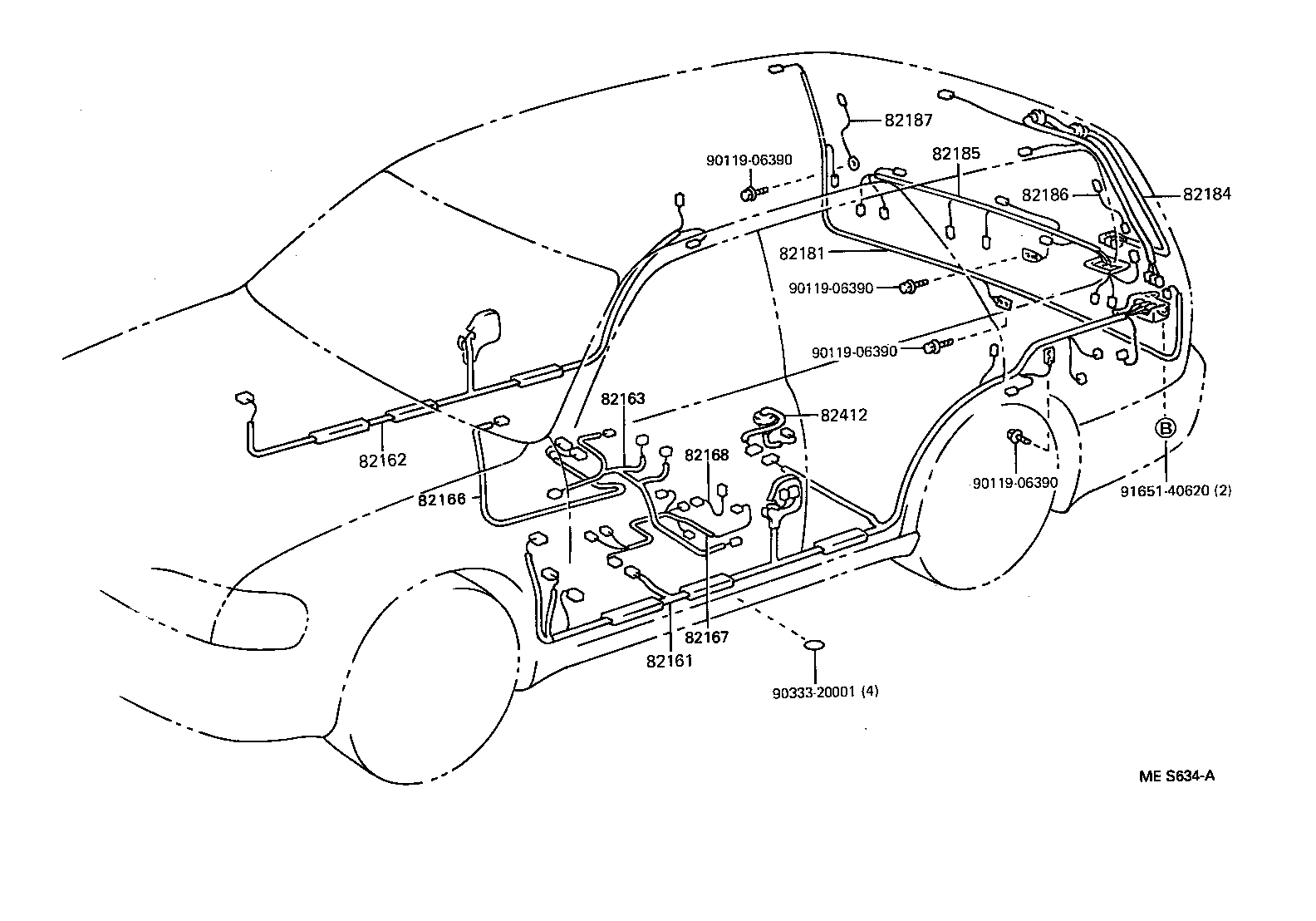  CAMRY WG |  WIRING CLAMP