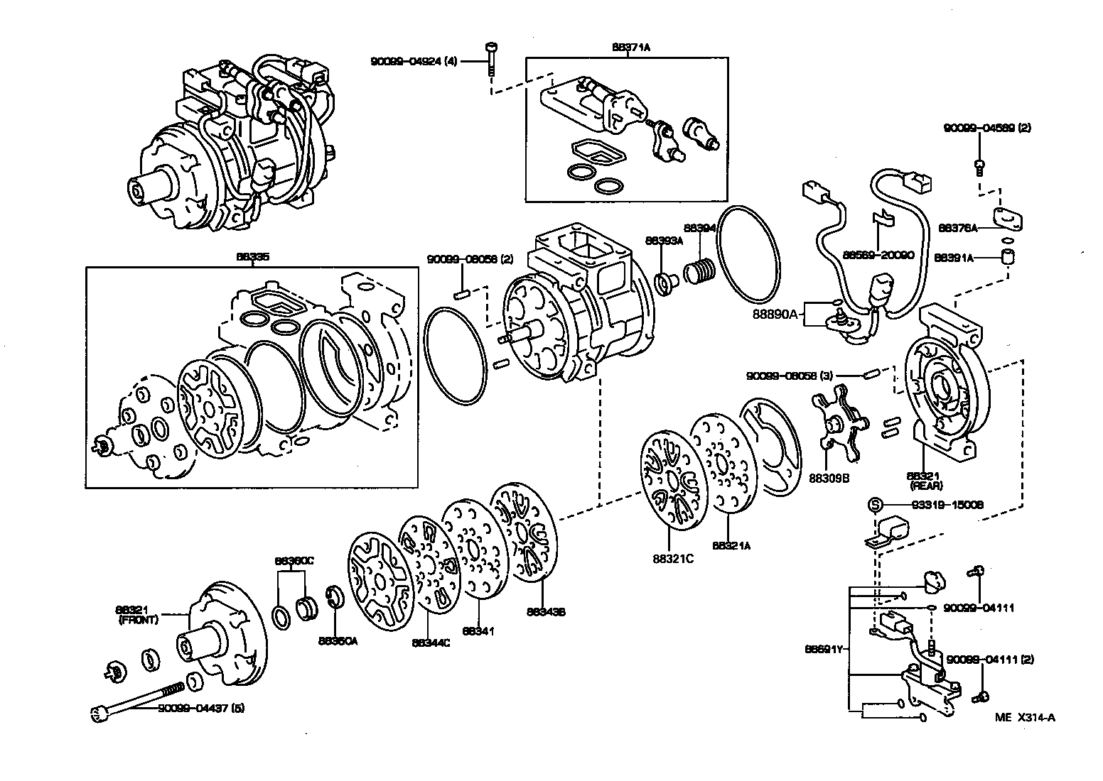  CELICA |  HEATING AIR CONDITIONING COMPRESSOR