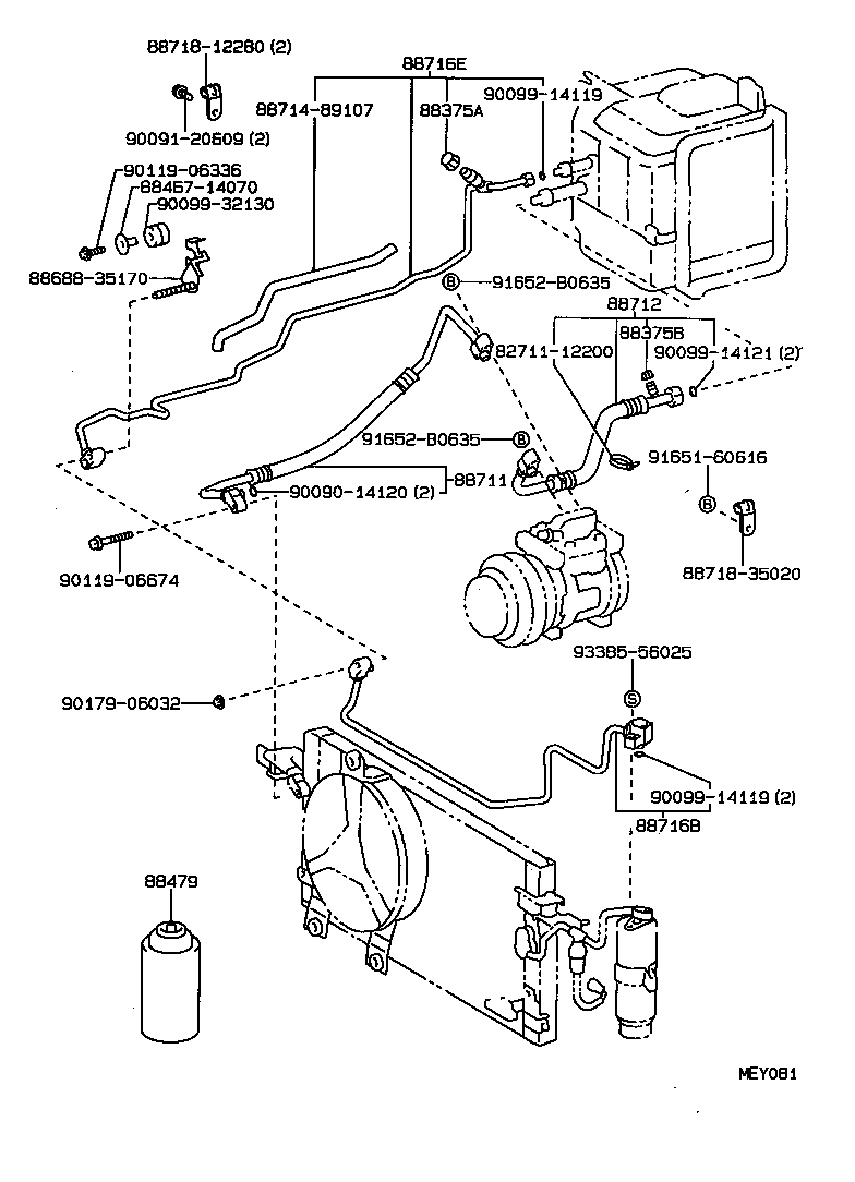  HILUX JPP |  HEATING AIR CONDITIONING COOLER PIPING