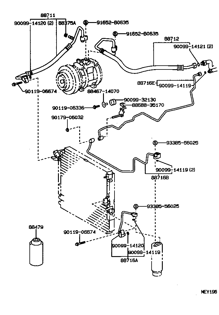  HILUX JPP |  HEATING AIR CONDITIONING COOLER PIPING