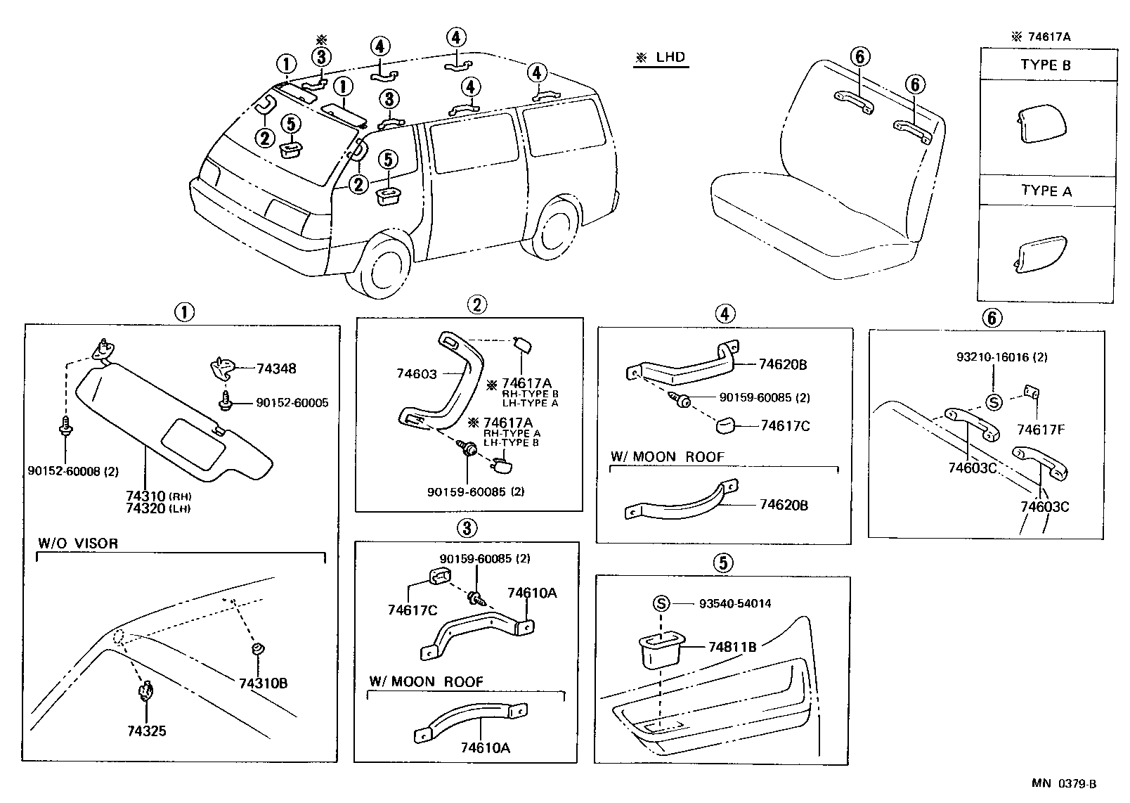  HIACE VAN COMUTER |  ARMREST VISOR