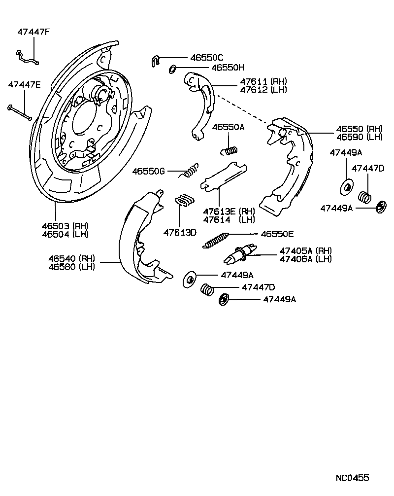  CARINA 2 |  PARKING BRAKE CABLE