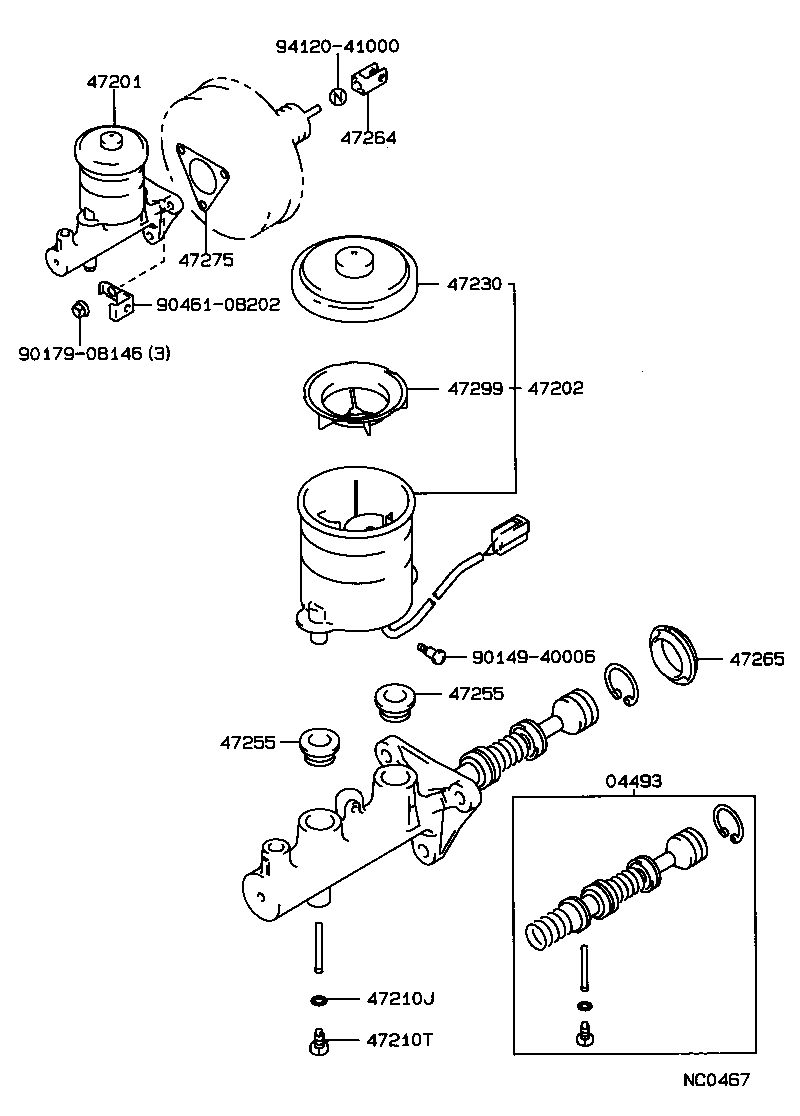  CARINA 2 |  BRAKE MASTER CYLINDER