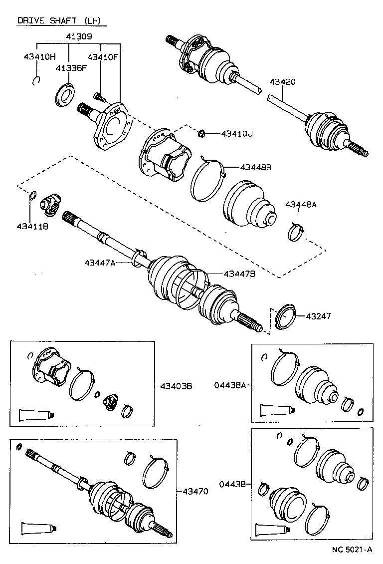  CARINA 2 |  FRONT DRIVE SHAFT