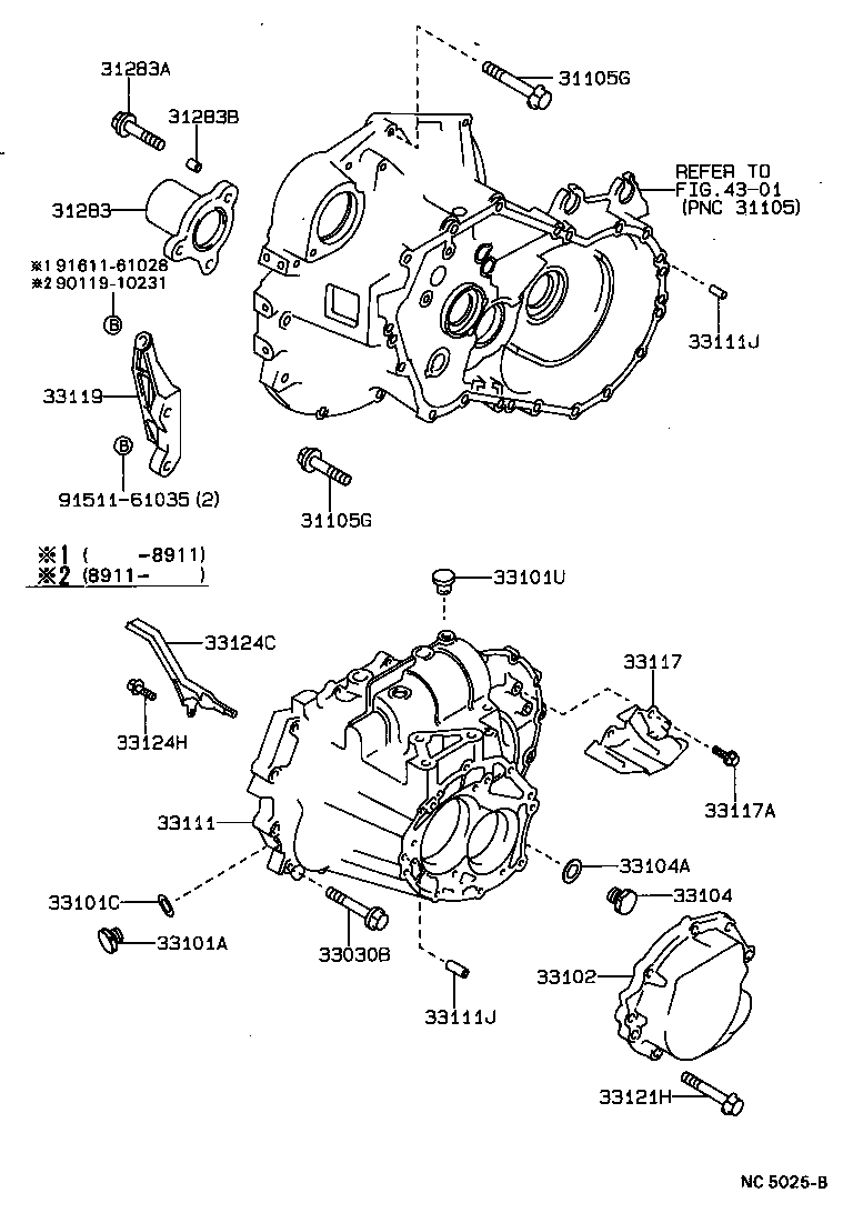  CARINA 2 |  CLUTCH HOUSING TRANSMISSION CASE MTM