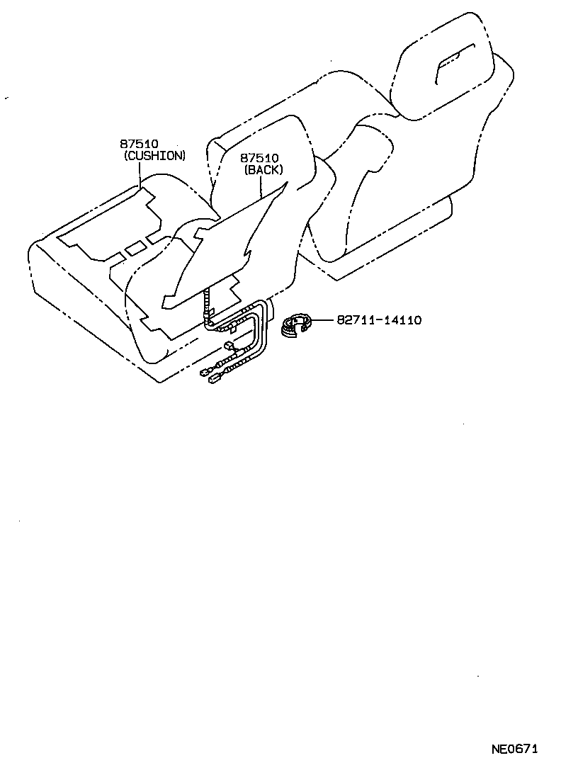  CARINA 2 |  SEAT MOTOR SEAT HEATER