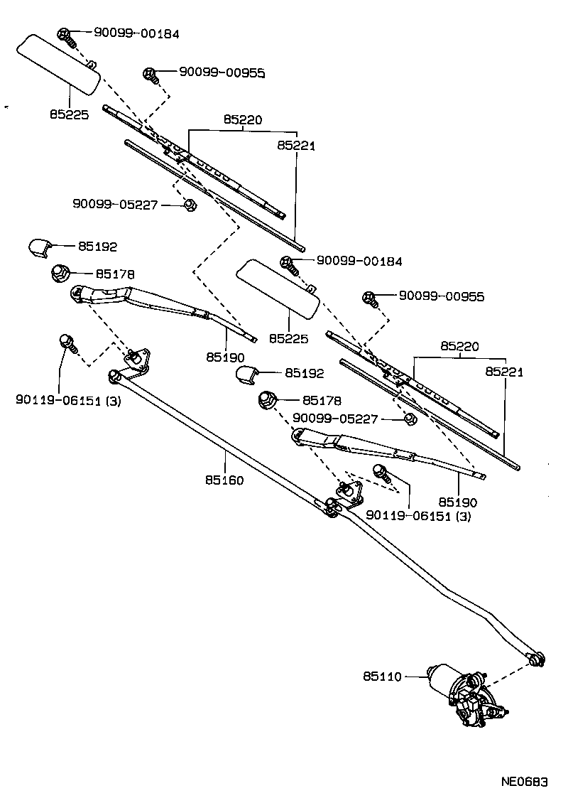  CARINA 2 |  WINDSHIELD WIPER