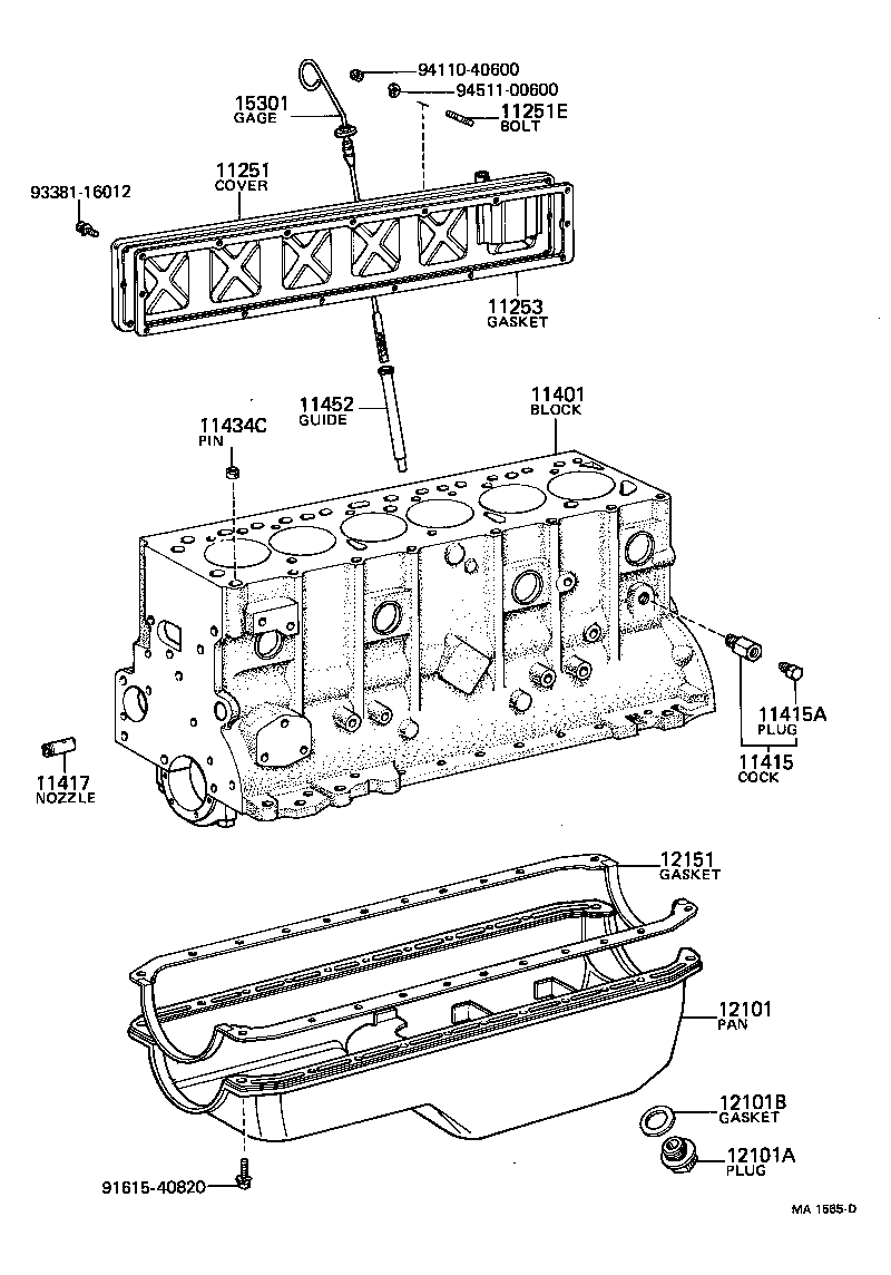  LAND CRUISER 40 50 |  CYLINDER BLOCK