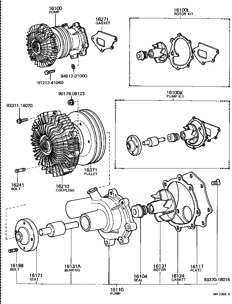  LAND CRUISER 40 50 |  WATER PUMP