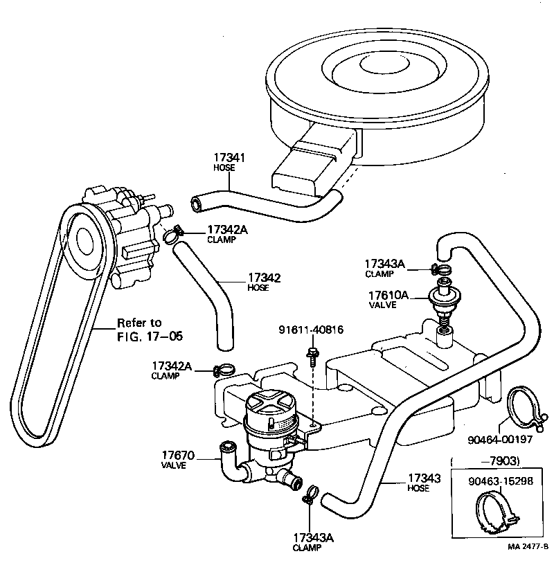  CRESSIDA |  MANIFOLD AIR INJECTION SYSTEM