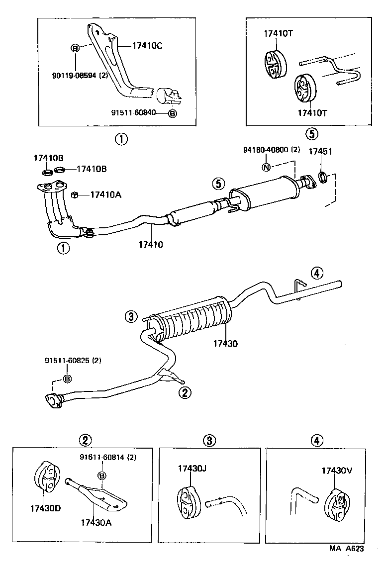  STARLET |  EXHAUST PIPE