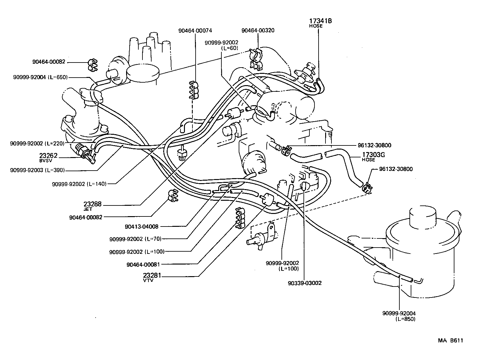  LITEACE VAN WAGON |  VACUUM PIPING