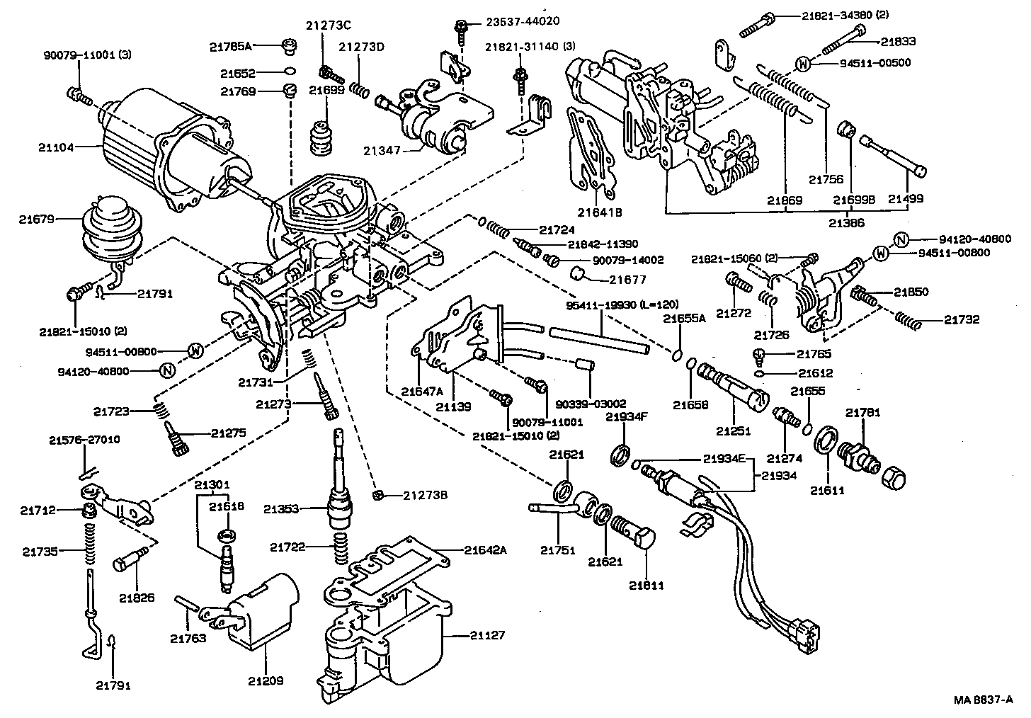  COROLLA SED LB WG |  CARBURETOR