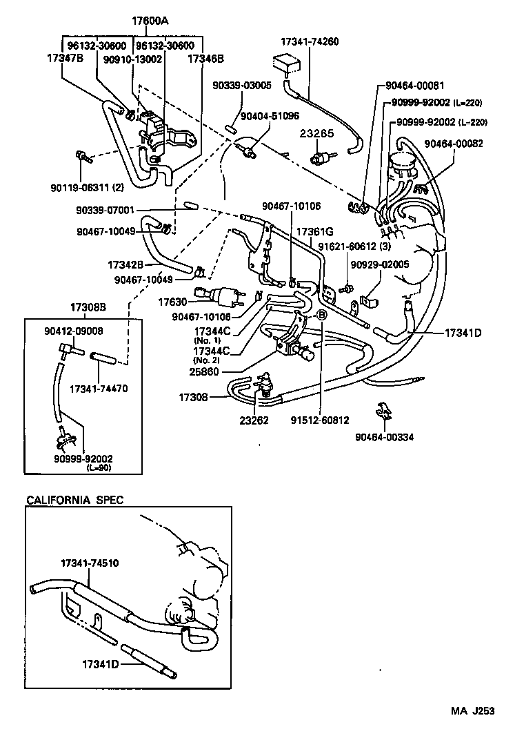  CAMRY JPP |  VACUUM PIPING