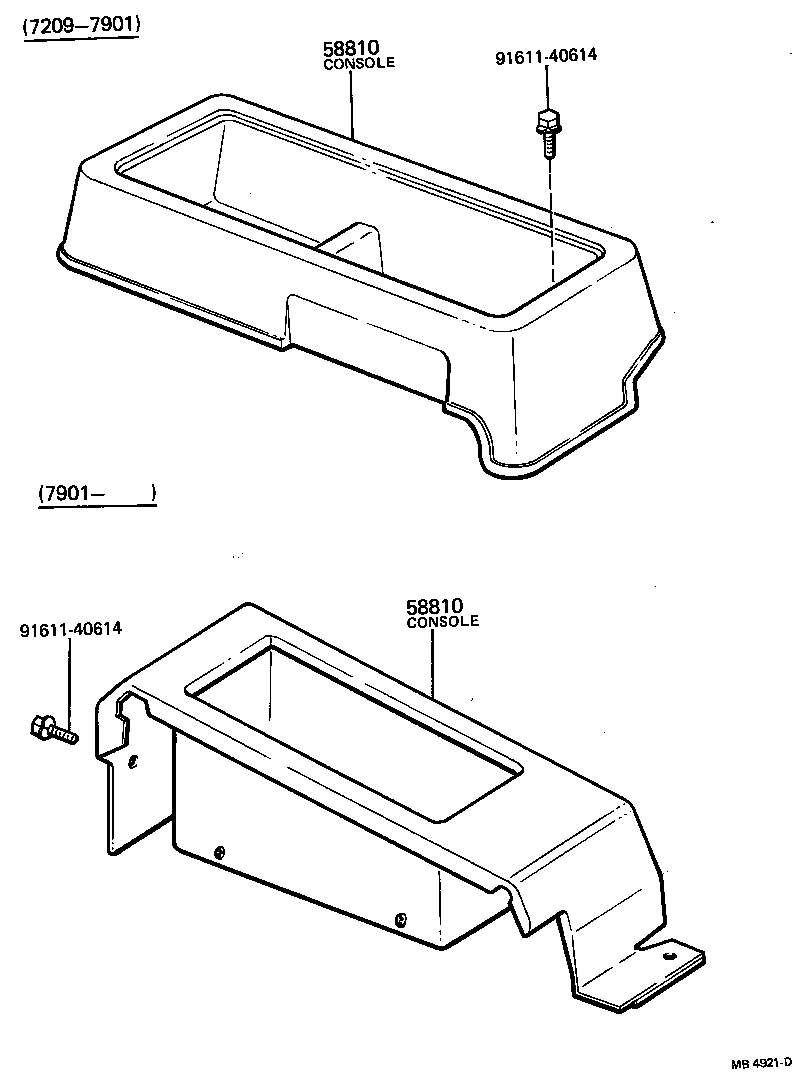  LAND CRUISER 40 50 |  CONSOLE BOX BRACKET