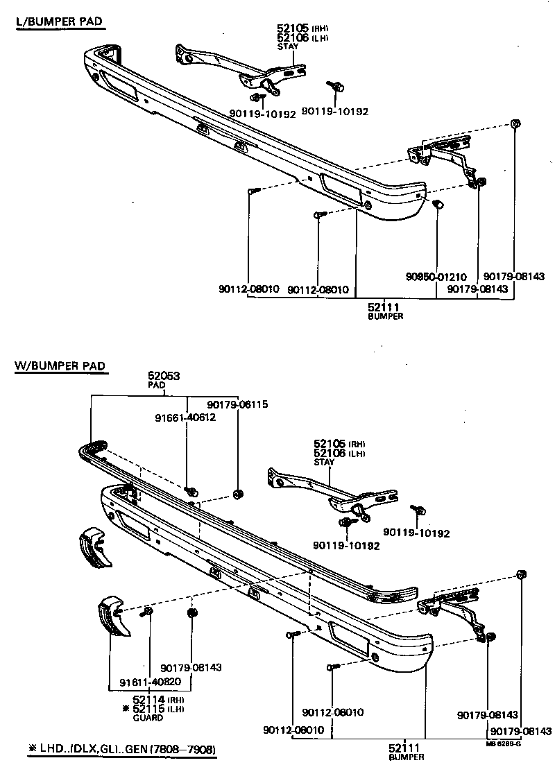  CRESSIDA |  FRONT BUMPER BUMPER STAY