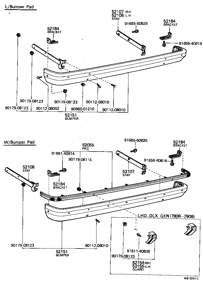  CRESSIDA |  REAR BUMPER BUMPER STAY