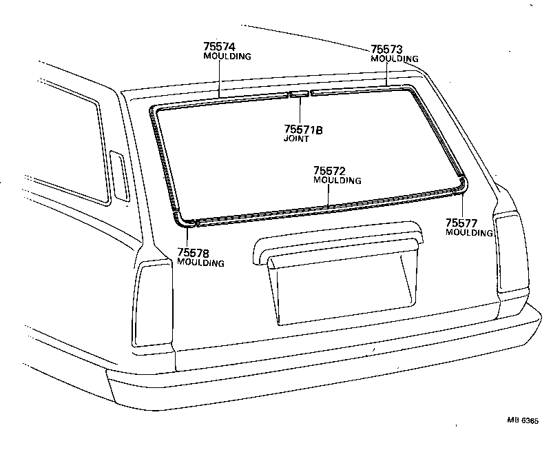  CRESSIDA |  REAR MOULDING