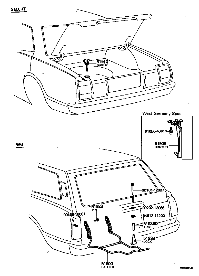  CRESSIDA |  SPARE WHEEL CARRIER