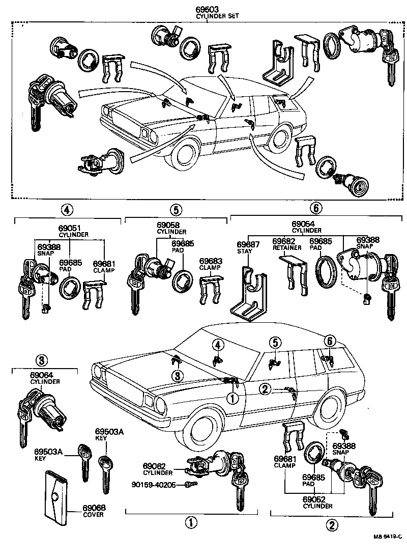  CRESSIDA |  LOCK CYLINDER SET