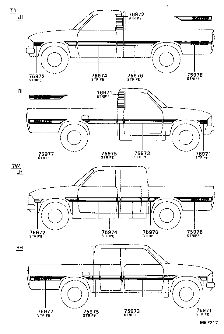  HILUX |  BODY STRIPE