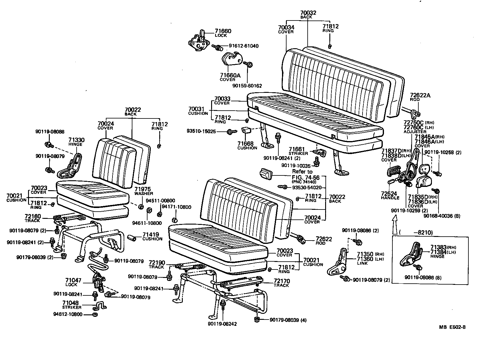  LITEACE |  SEAT SEAT TRACK