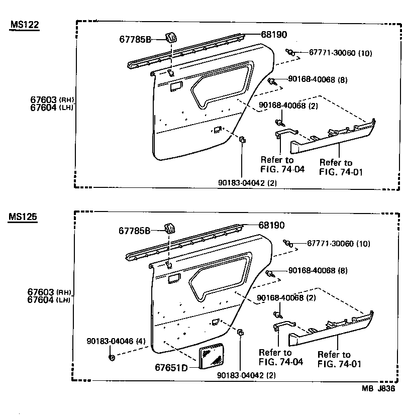  CROWN |  REAR DOOR PANEL GLASS