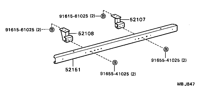  DYNA |  REAR BUMPER BUMPER STAY