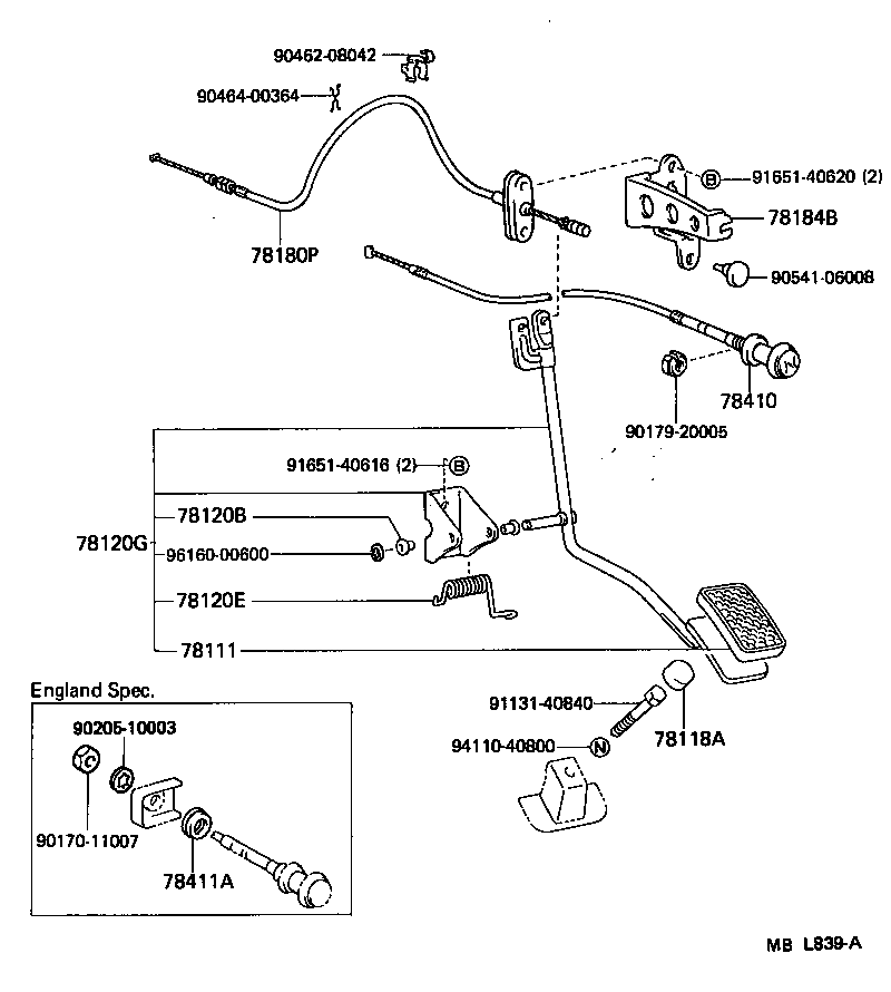  LAND CRUISER 60 62 |  ACCELERATOR LINK