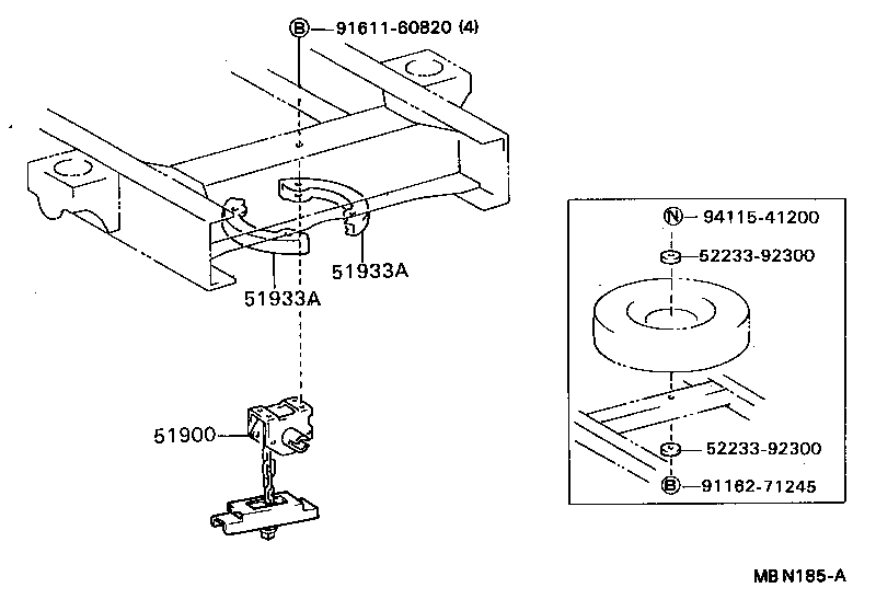  DYNA |  SPARE WHEEL CARRIER