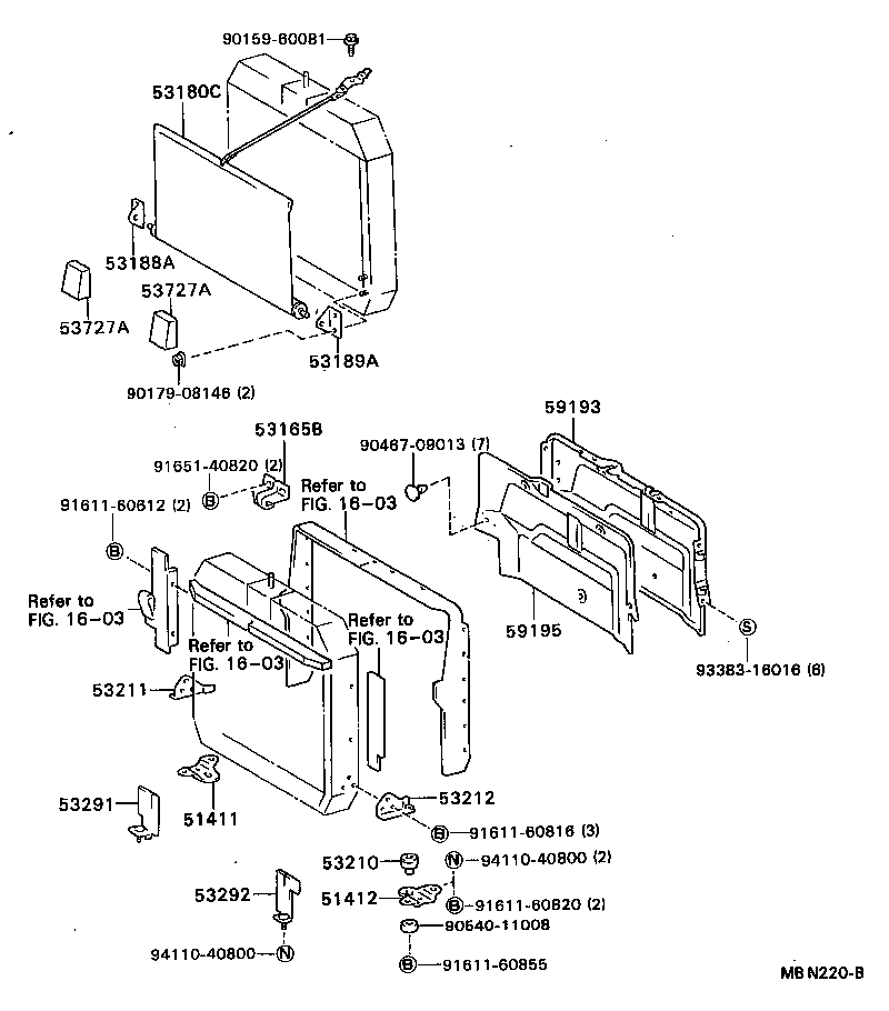  DYNA |  RADIATOR SUPPORT WIND GUIDE