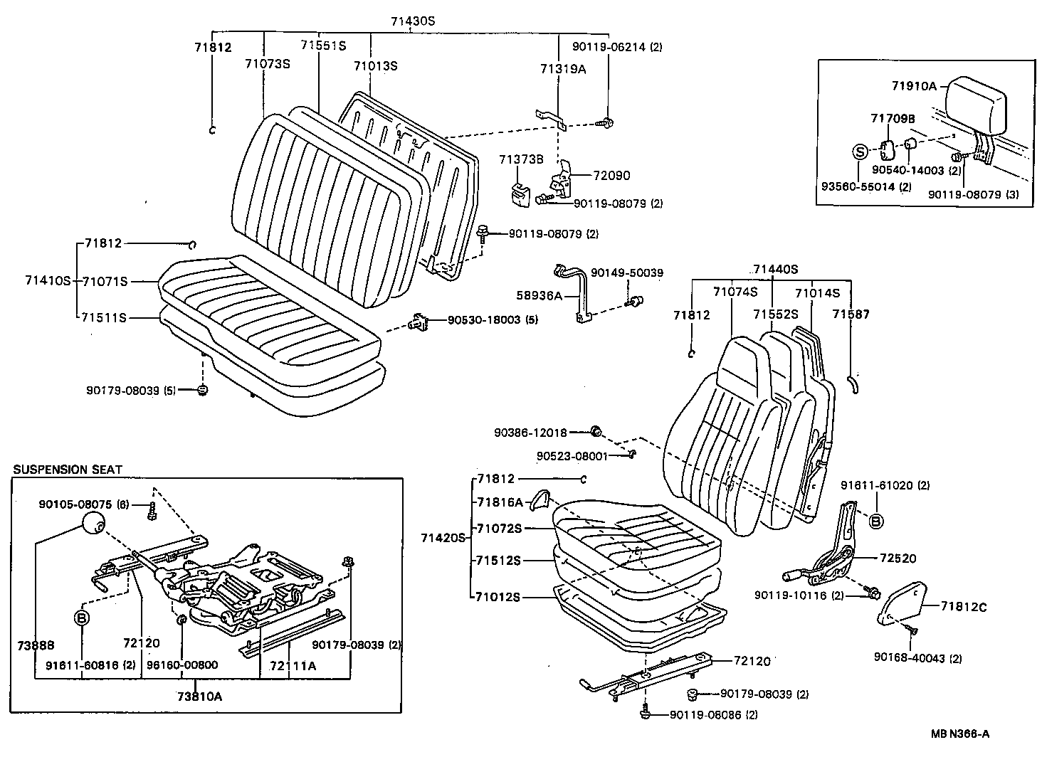  DYNA |  SEAT SEAT TRACK